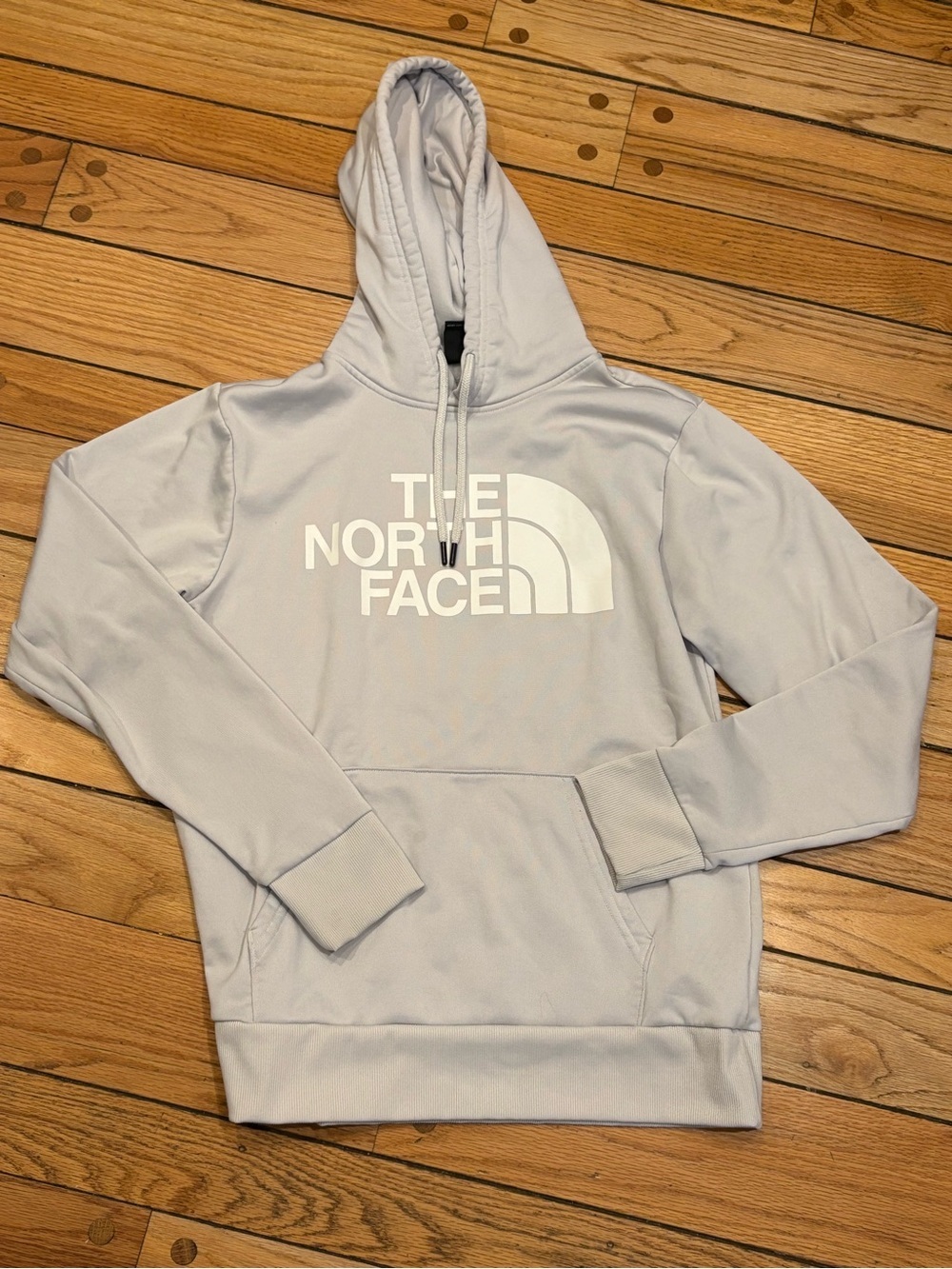 The North Face New Half Dome Sturgent Light Gray Hoodie with White Logo medium